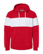 J. America Men's Varsity Fleece Colorblocked Hooded Sweatshirt Mens Apparel Sweatshirts & Fleece