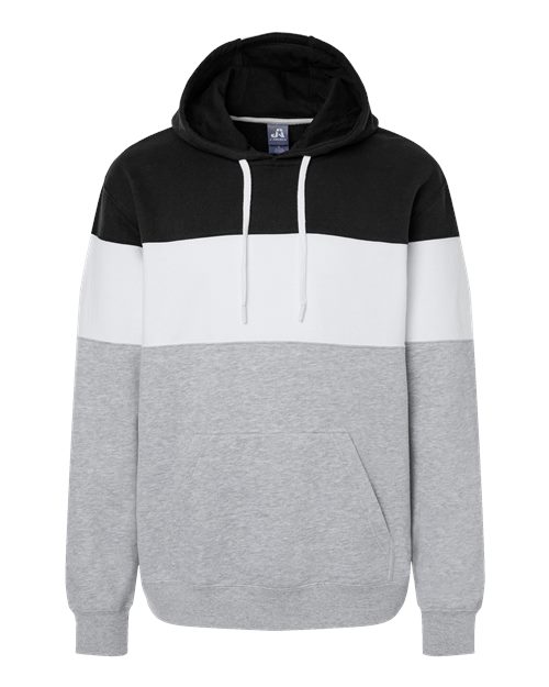 J. America Men's Varsity Fleece Colorblocked Hooded Sweatshirt Mens Apparel Sweatshirts & Fleece