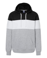 J. America Men's Varsity Fleece Colorblocked Hooded Sweatshirt Mens Apparel Sweatshirts & Fleece