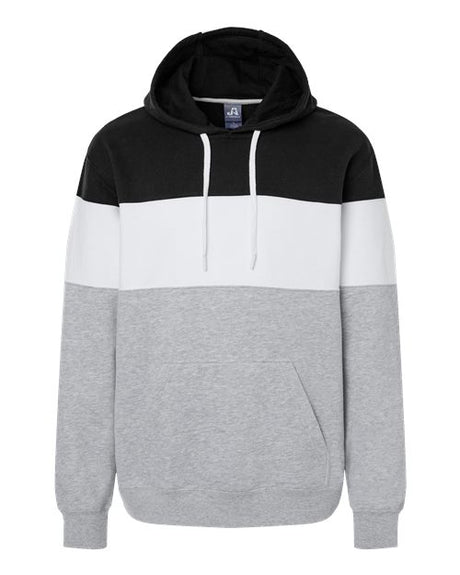 J. America Men's Varsity Fleece Colorblocked Hooded Sweatshirt Mens Apparel Sweatshirts & Fleece