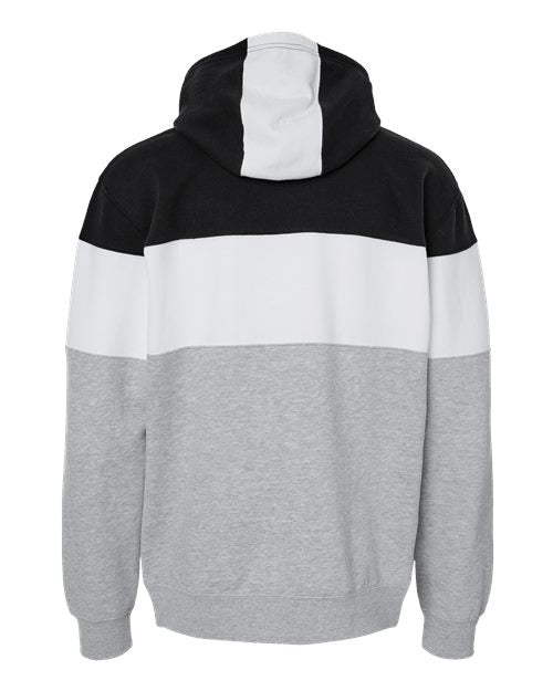J. America Men's Varsity Fleece Colorblocked Hooded Sweatshirt Mens Apparel Sweatshirts & Fleece