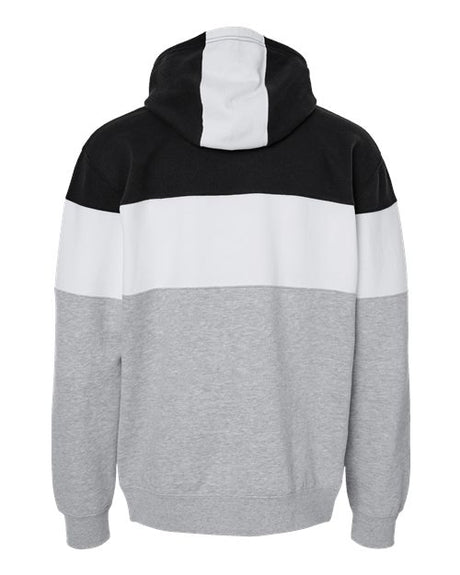 J. America Men's Varsity Fleece Colorblocked Hooded Sweatshirt Mens Apparel Sweatshirts & Fleece