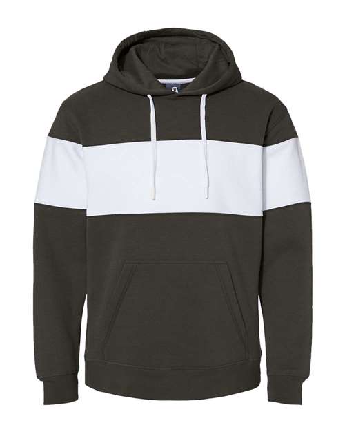 J. America Men's Varsity Fleece Colorblocked Hooded Sweatshirt Mens Apparel Sweatshirts & Fleece