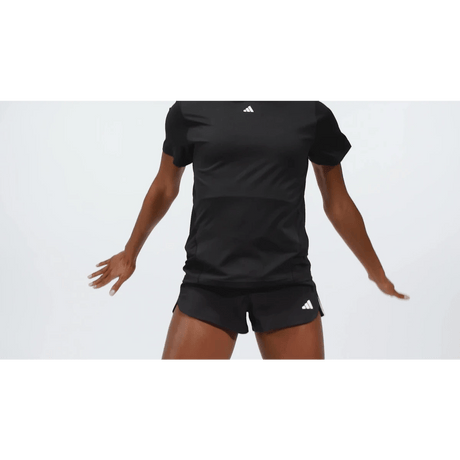 adidas Women's Pacer Training 3-Stripes High-Rise Shorts Womens Apparel Shorts