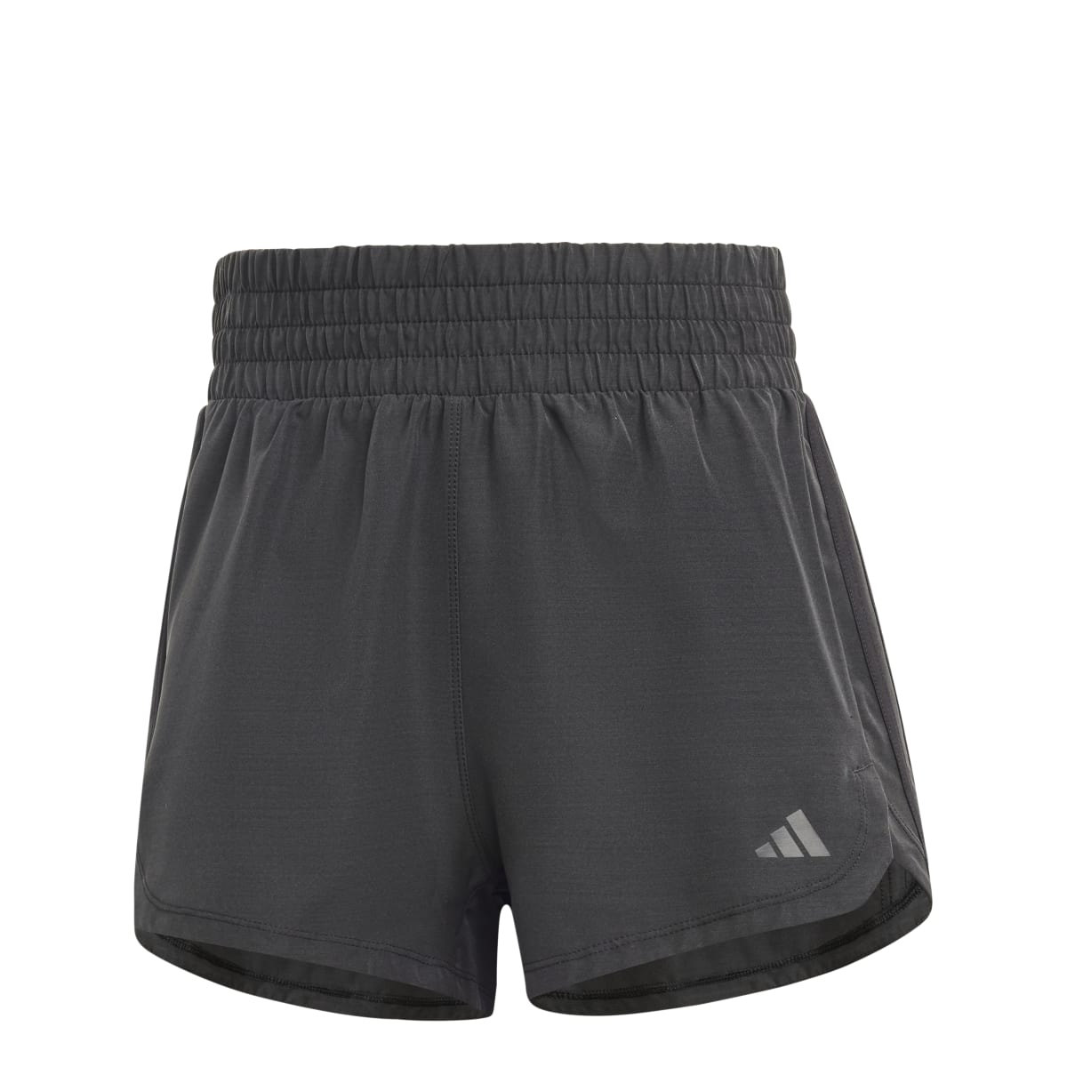 adidas Women's Pacer Training 3-Stripes Woven High Rise Shorts Womens Apparel Shorts