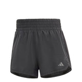 adidas Women's Pacer Training 3-Stripes Woven High Rise Shorts Womens Apparel Shorts