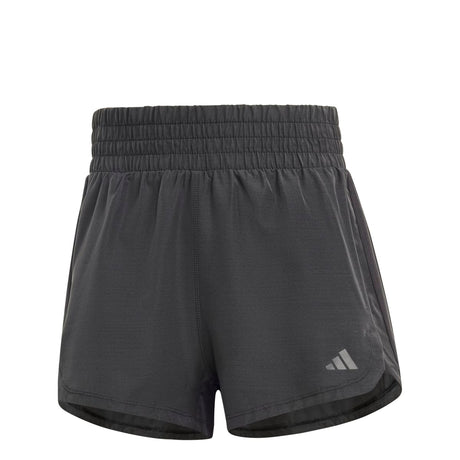 adidas Women's Pacer Training 3-Stripes Woven High Rise Shorts Womens Apparel Shorts
