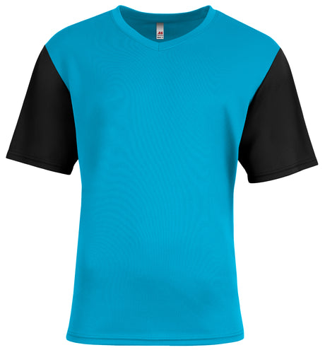 A4 Youth Sprint Color Block V-Neck Youth Apparel Shirts & Tops