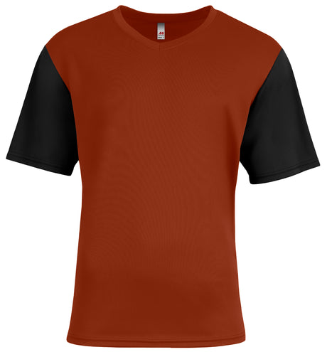A4 Youth Sprint Color Block V-Neck Youth Apparel Shirts & Tops