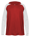 Badger Breakout Youth Hood Tee Youth Apparel Sweatshirts & Fleece