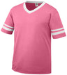 Augusta Sportswear V-Neck Jersey with Striped Sleeve Mens Apparel Shirts & Tops