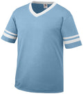 Augusta Sportswear V-Neck Jersey with Striped Sleeve Mens Apparel Shirts & Tops