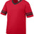 Augusta Sportswear V-Neck Jersey with Striped Sleeve Mens Apparel Shirts & Tops