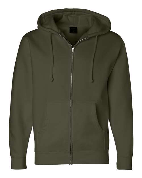 Independent Trading Co. Men's Heavyweight Full-Zip Hooded Sweatshirt Mens Apparel Sweatshirts & Fleece