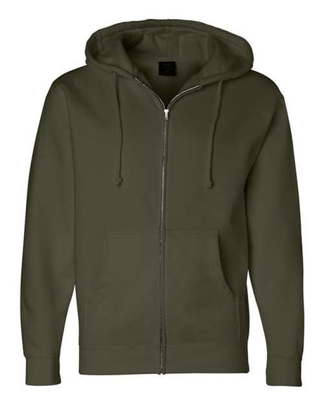 Independent Trading Co. Men's Heavyweight Full-Zip Hooded Sweatshirt Mens Apparel Sweatshirts & Fleece