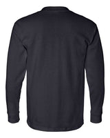 Bayside Men's USA-Made Long Sleeve T-Shirt with a Pocket