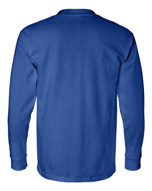 Bayside Men's USA-Made Long Sleeve T-Shirt with a Pocket