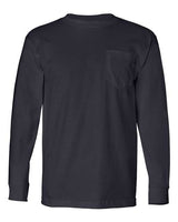 Bayside Men's USA-Made Long Sleeve T-Shirt with a Pocket