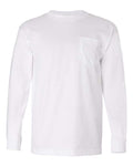 Bayside Men's USA-Made Long Sleeve T-Shirt with a Pocket