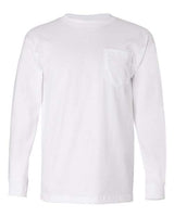 Bayside Men's USA-Made Long Sleeve T-Shirt with a Pocket