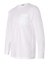 Bayside Men's USA-Made Long Sleeve T-Shirt with a Pocket