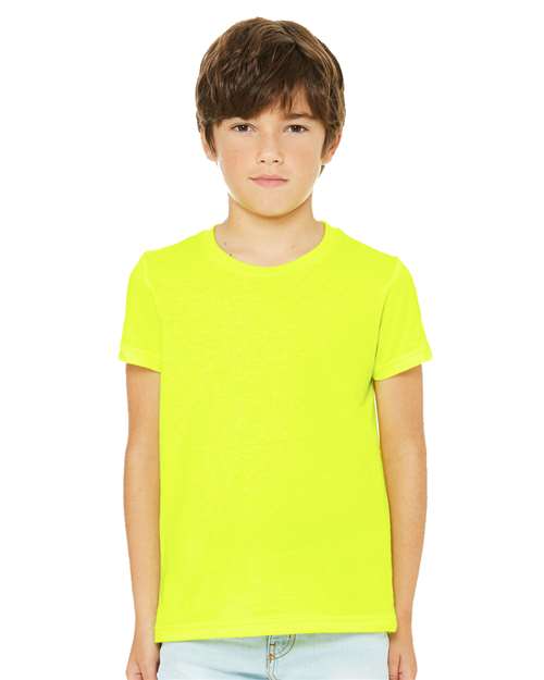 BELLA + CANVAS Youth Heather CVC Tee BC3001YCVC