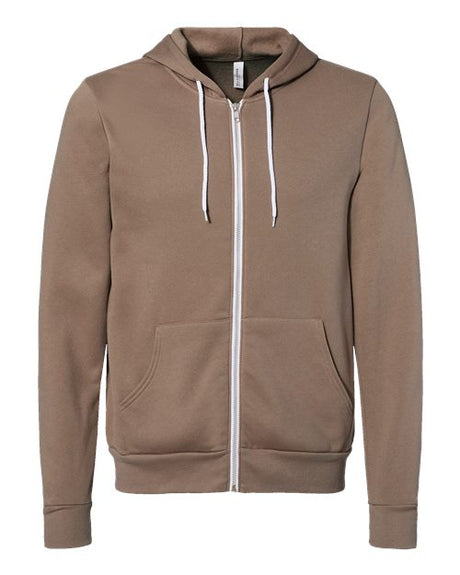 BELLA + CANVAS Men's Sponge Fleece Full-Zip Hoodie Mens Apparel Shirts & Tops