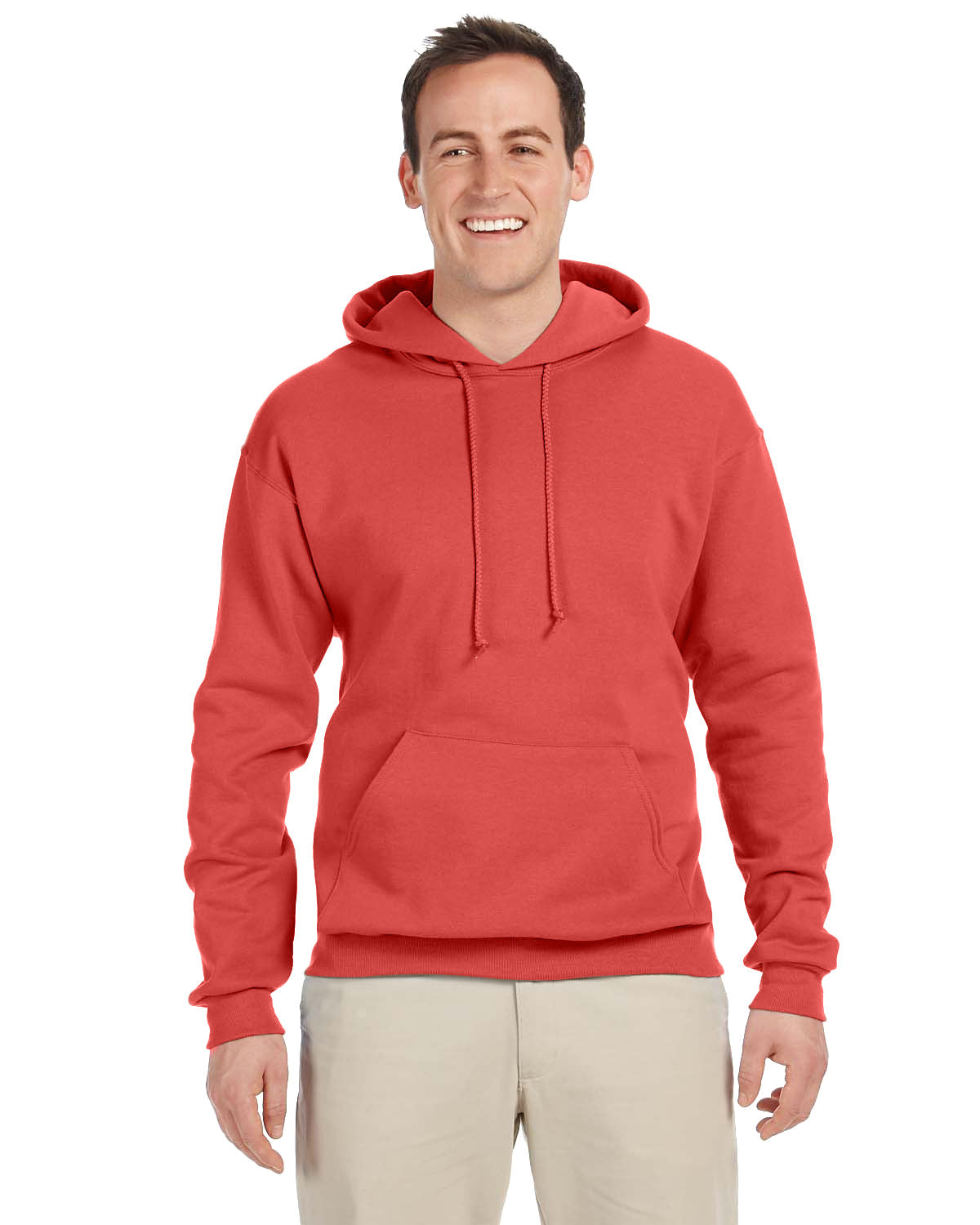 JERZEES Adult NuBlend® Fleece Pullover Hooded Sweatshirt - Plus Mens Apparel Sweatshirts & Fleece
