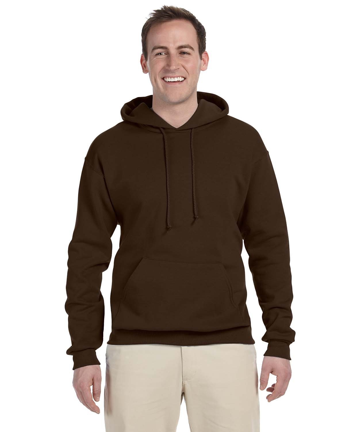 JERZEES Adult NuBlend® Fleece Pullover Hooded Sweatshirt Mens Apparel Sweatshirts & Fleece