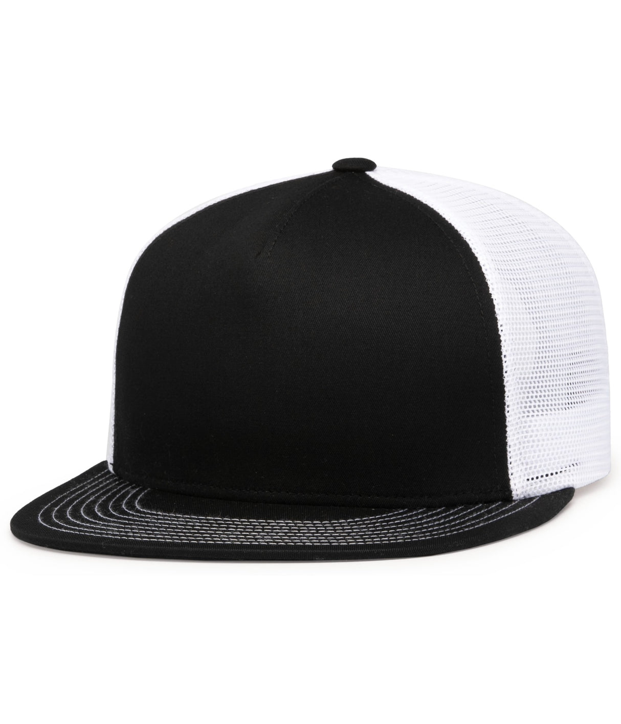 Pacific Headwear D-Series 5 Panel Trucker Snapback Unisex Accessories Hats & Caps