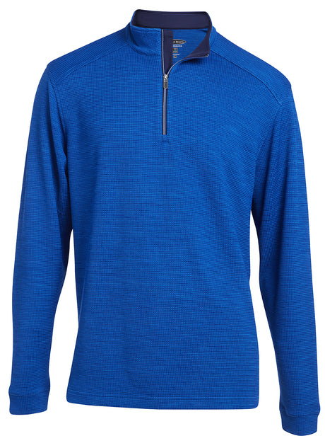Pebble Beach Men’s Waffle Texture 1/4 Zip Pullover Mens Apparel Sweatshirts & Fleece