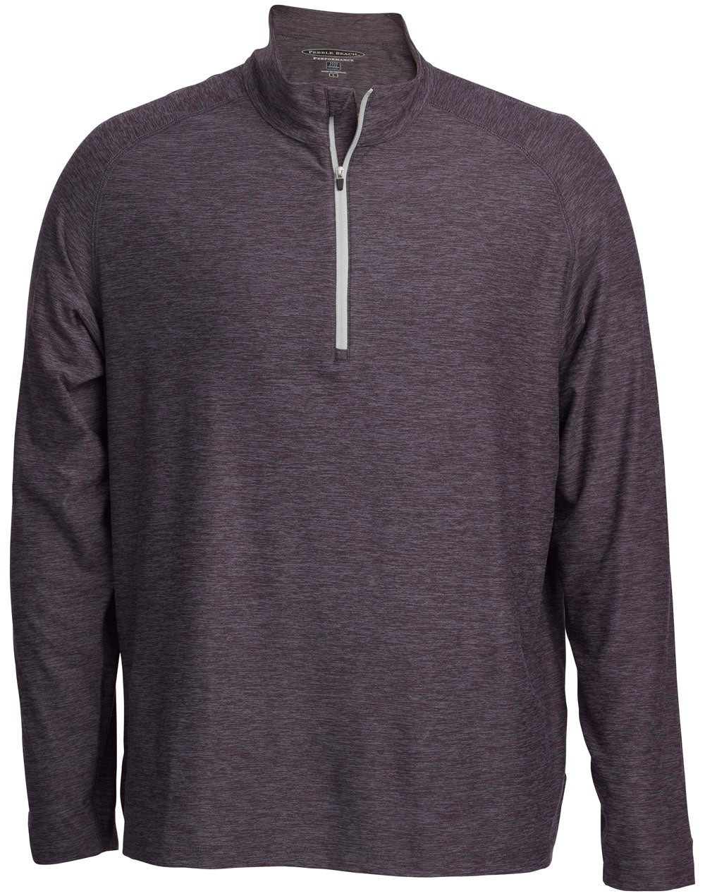 Pebble Beach Marled Jersey 1/4 Zip Tech Pullover Mens Apparel Sweatshirts & Fleece