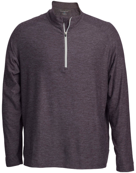 Pebble Beach Marled Jersey 1/4 Zip Tech Pullover Mens Apparel Sweatshirts & Fleece