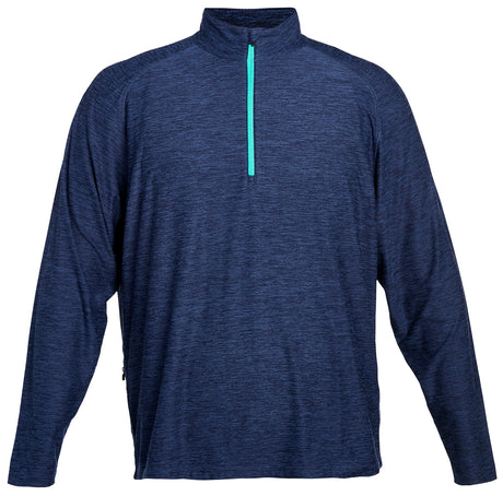 Pebble Beach Marled Jersey 1/4 Zip Tech Pullover Mens Apparel Sweatshirts & Fleece