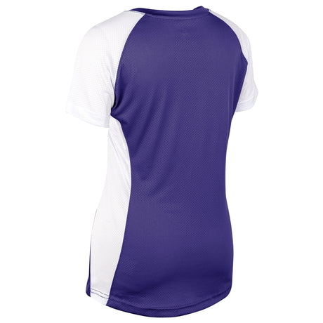 Champro Girl's Infinite V-Neck Short Sleeve Softball Jersey-2