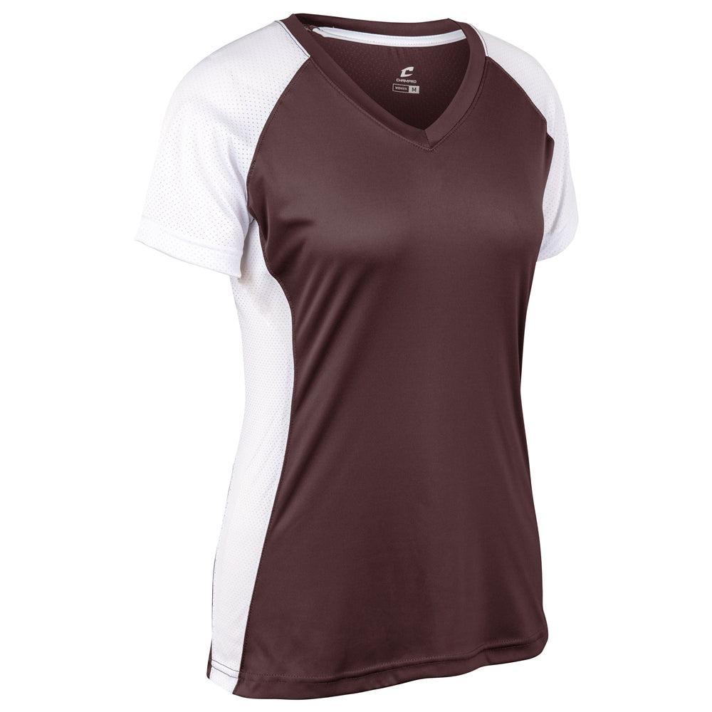 Champro Women's Infinite V-Neck Short Sleeve Jersey Softball Jerseys Adult
