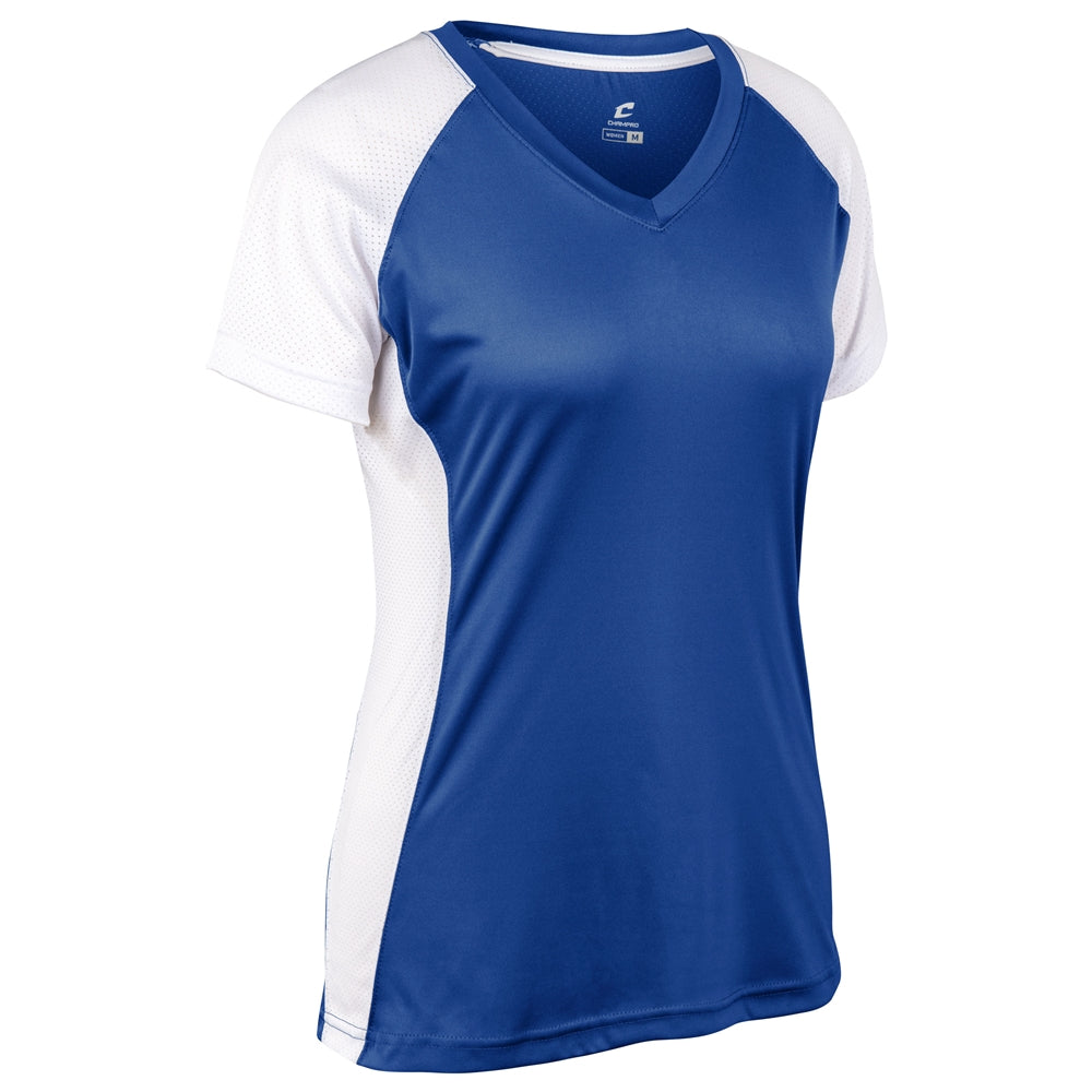 Champro Women's Infinite V-Neck Short Sleeve Jersey Softball Jerseys Adult