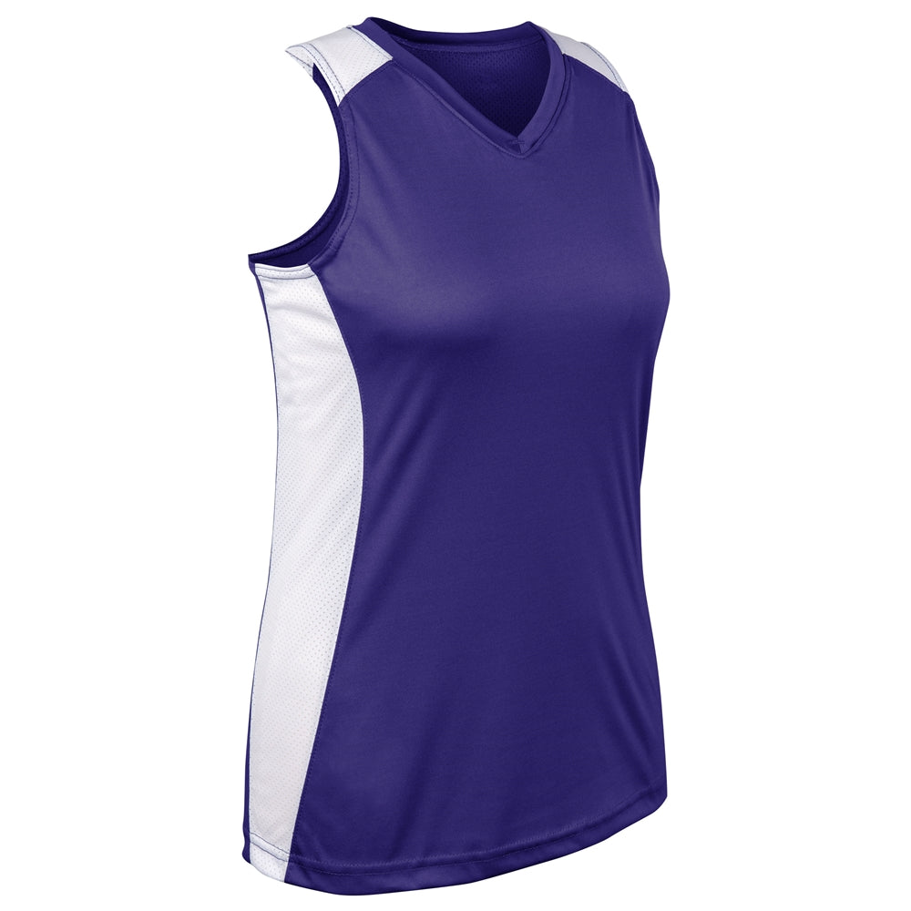 Champro Girl's Infinite V-Neck Racerback Softball Jersey Softball Jerseys Youth