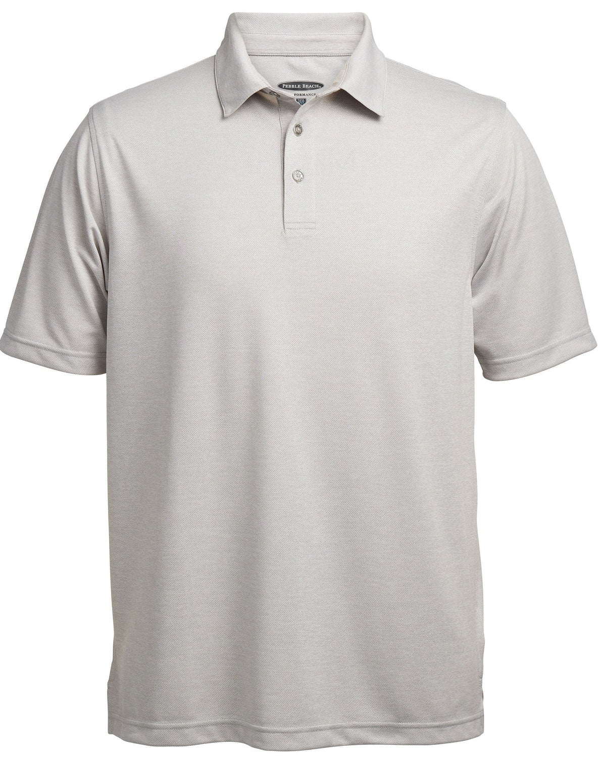 Pebble Beach Men's Diagonal Tonal Texture Polo Mens Apparel Shirts & Tops