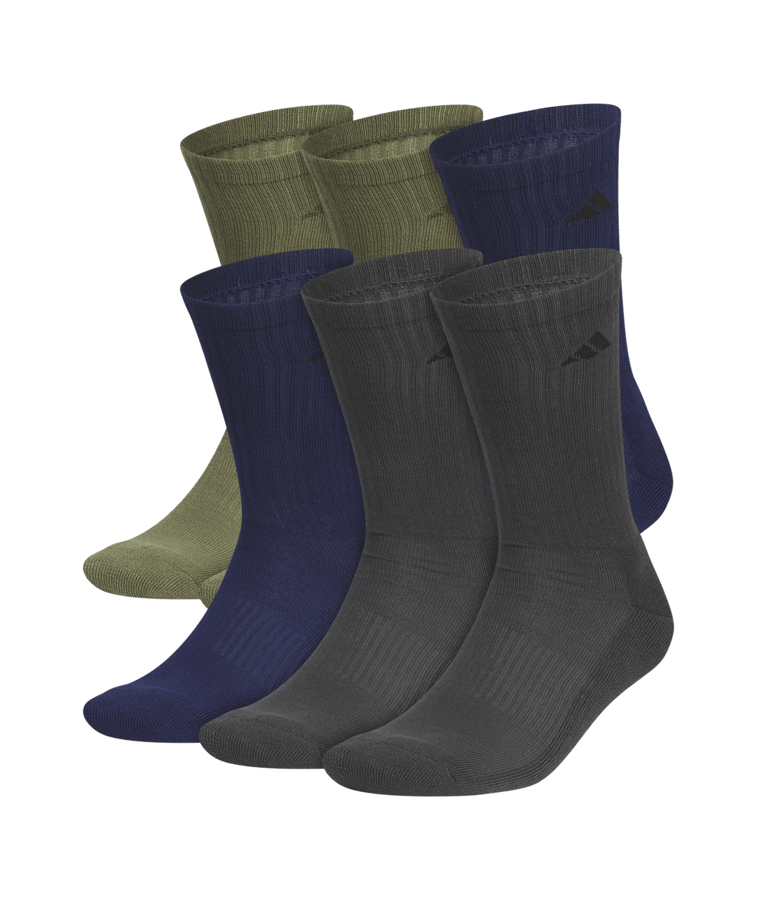 adidas Men's Athletic Cushioned 6-Pack Crew Socks