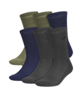 adidas Men's Athletic Cushioned 6-Pack Crew Socks