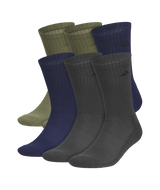 adidas Men's Athletic Cushioned 6-Pack Crew Socks