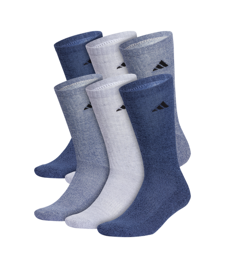 adidas Men's Athletic Cushioned 6-Pack Crew Socks-1