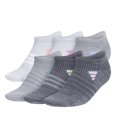 adidas Women's Superlite 3.0 No Show Socks (6-Pack)-1