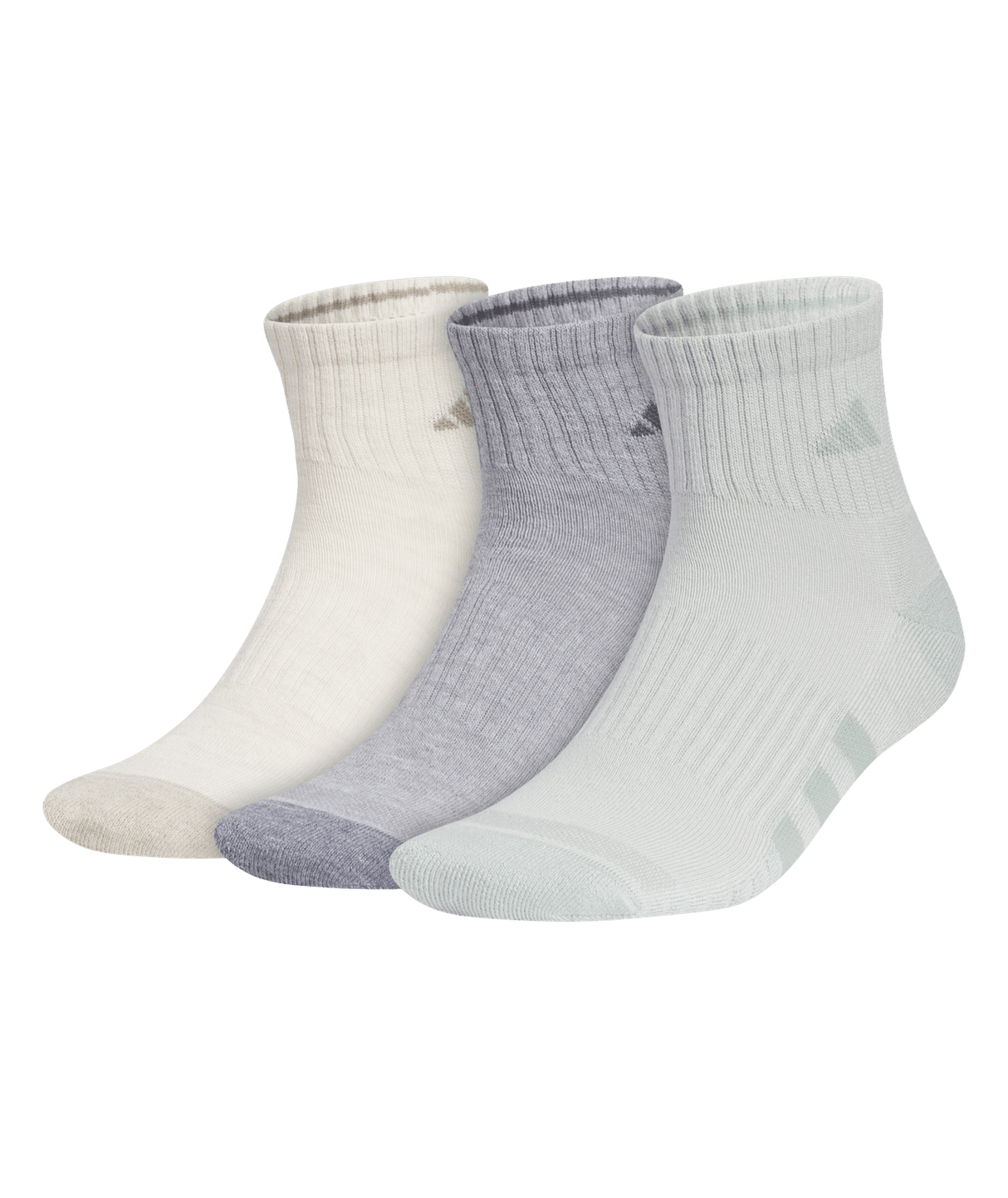 adidas Men's Cushioned 3.0 Color 3-Pack Quarter Socks