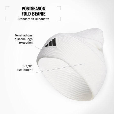 adidas Men's Postseason Fold Beanie Unisex Accessories Hats & Caps