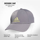 adidas Youth Decision 3 Hat Unisex Accessories Hats & Caps