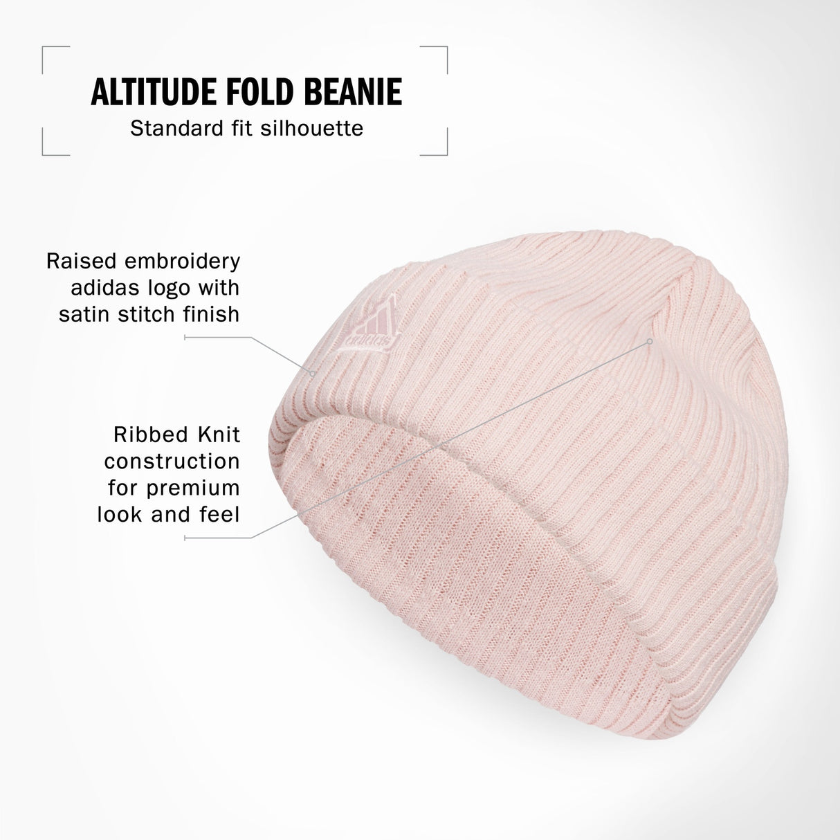 adidas Women's Altitude Fold Beanie Unisex Accessories Hats & Caps