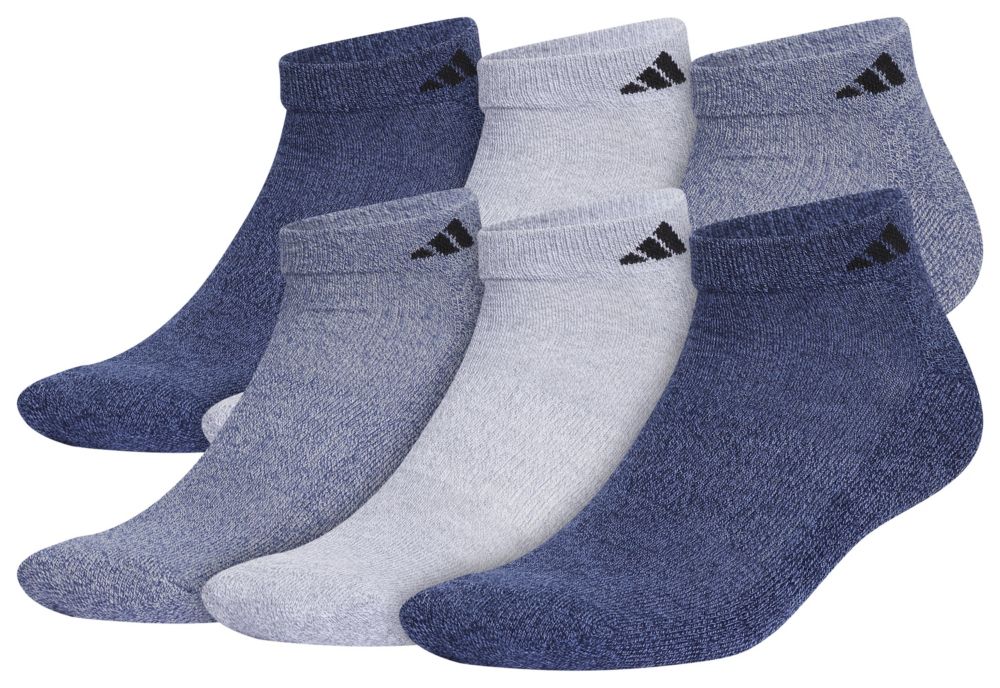 adidas Men's Athletic Cushioned Low Cut Socks 6-Pack Unisex Accessories Socks
