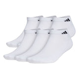 adidas Men's Athletic Cushioned Low Cut Socks 6-Pack Unisex Accessories Socks